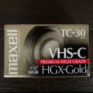 Maxell HGX-Gold VHS-C Premium Camcorder Tape